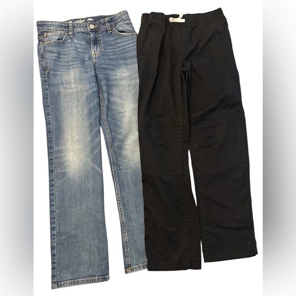 Cat & Jack Other - Cat & Jack Boys 14 Straight Jeans Stretch & Boys 14 Straight Black Pants- BUNDLE